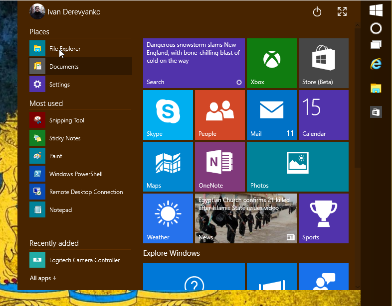 Windows 10 Technical Preview Build 9926