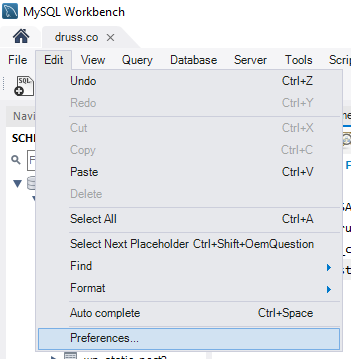 mysql workbench edit table data